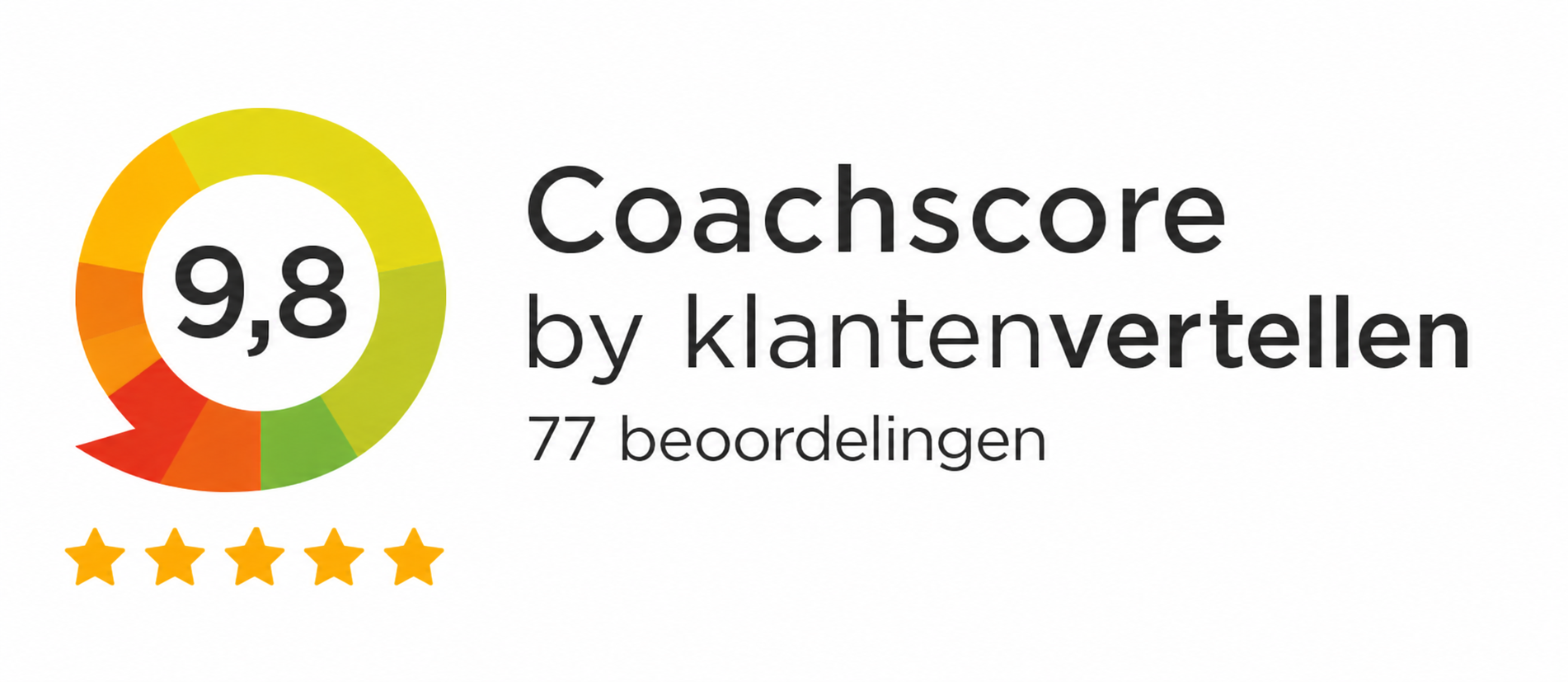 Coachscore widget Coachscore 9,8 hoogst beoordeelde relatietherapie praktijk van Nederland